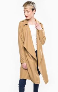 Однотонный тренчкот из полиэстера Vero Moda