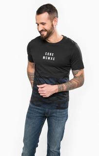 Черная футболка с контрастным принтом Jack & Jones