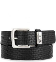 Кожаный ремень со съемной пряжкой Armani Jeans