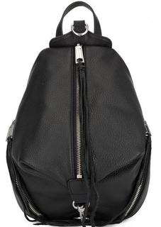 Черный кожаный рюкзак с одним отделом Rebecca Minkoff
