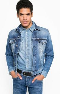 Джинсовая куртка на болтах Pepe Jeans