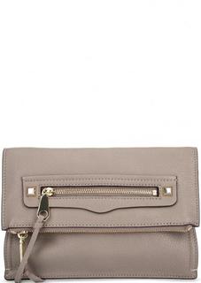 Однотонный клатч с двумя отделами Rebecca Minkoff