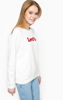 Белый свитшот из хлопка с принтом Levis®