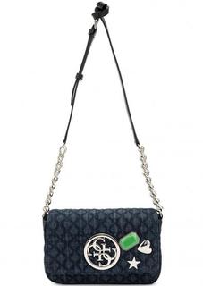 Стеганая джинсовая сумка через плечо Guess