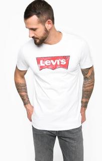 Хлопковая футболка с логотипом бренда Levis®