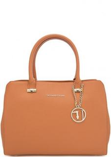 Коричневая сумка с одним отделом Trussardi Jeans