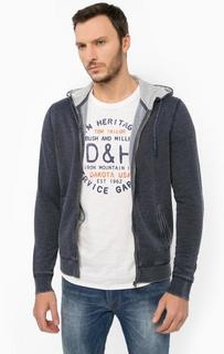 Синяя толстовка с капюшоном Wrangler