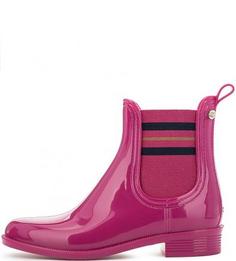 Резиновые сапоги цвета фуксии Tommy Hilfiger