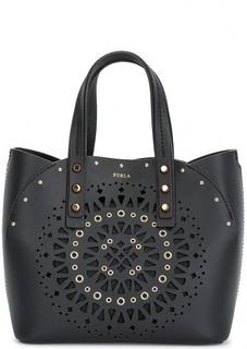Кожаная сумка с декоративной перфорацией Furla