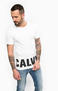 Хлопковая футболка с короткими рукавами Calvin Klein Jeans