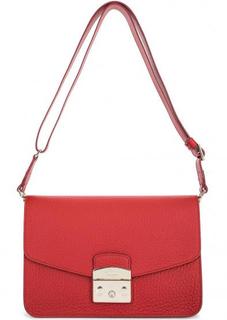 Кожаная сумка с широким плечевым ремнем Furla