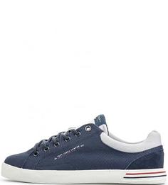 Синие кеды на шнуровке Pepe Jeans
