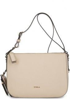 Сумка из мягкой кожи с широким плечевым ремнем Furla