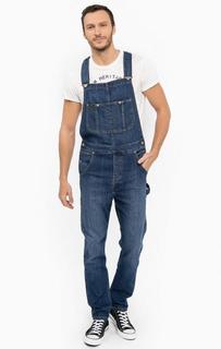 Синий джинсовый комбинезон Lee