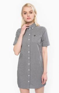 Платье-рубашка из хлопка в клетку Fred Perry