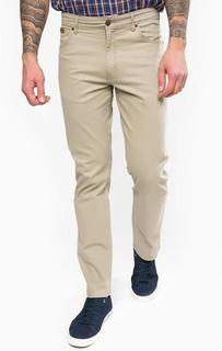 Бежевые брюки прямого кроя Wrangler