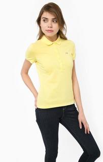 Желтая футболка поло из хлопка Lacoste