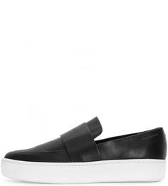 Слипоны из натуральной кожи на платформе Vagabond