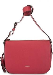 Красная сумка из натуральной кожи Furla