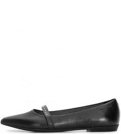 Кожаные балетки с металлическим декором Vagabond