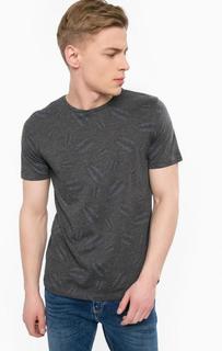 Футболка из хлопка серого цвета Jack & Jones