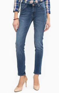 Синие зауженные джинсы Lee