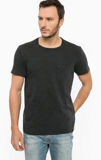 Черная футболка из хлопка Lee