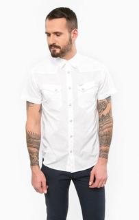 Белая хлопковая рубашка Wrangler