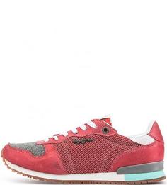 Летние кроссовки красного цвета Pepe Jeans