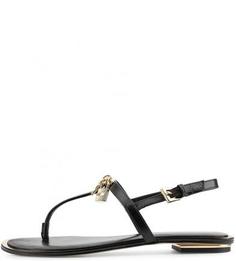 Кожаные сандалии с тонкими ремешками Michael Michael Kors