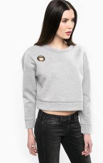Укороченный свитшот с металлическим декором Guess