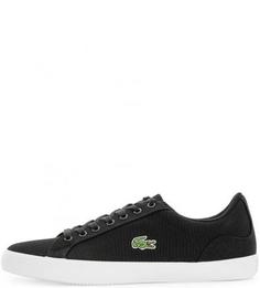 Черные текстильные кеды Lacoste