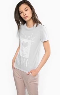 Хлопковая футболка с короткими рукавами Diesel