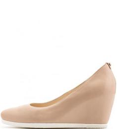 Кожаные туфли на скрытой танкетке Högl