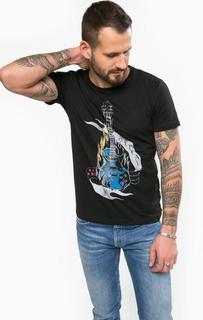 Черная футболка из хлопка Replay