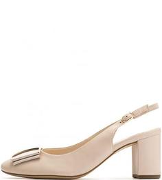 Кожаные туфли с открытой пяткой Högl