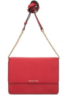 Сумка из сафьяновой кожи с двумя отделами Michael Michael Kors