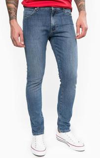 Синие зауженные джинсы Wrangler