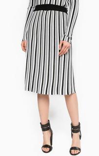 Юбка из вискозы в полоску Diesel