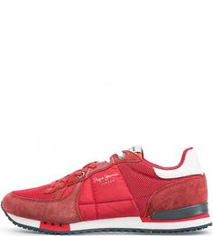 Кроссовки с контрастным язычком Pepe Jeans