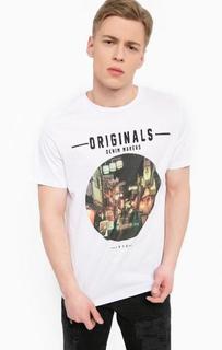 Хлопковая футболка с короткими рукавами Jack & Jones