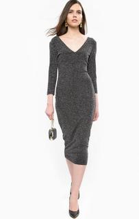 Трикотажное платье с глубоким вырезом Guess