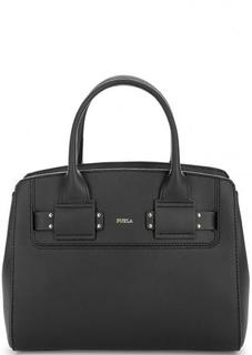 Черная сумка из гладкой кожи Furla