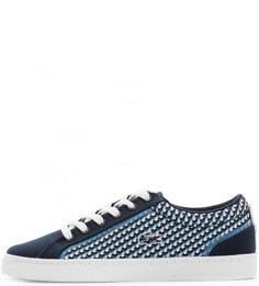 Синие летние кеды Lacoste