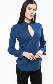 Приталенная блуза из денима Guess