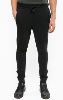 Черные хлопковые брюки в спортивном стиле Religion