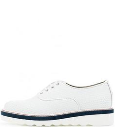 Белые кожаные полуботинки Tommy Hilfiger