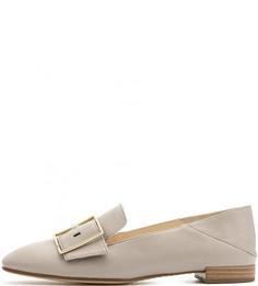 Серые кожаные лоферы Högl