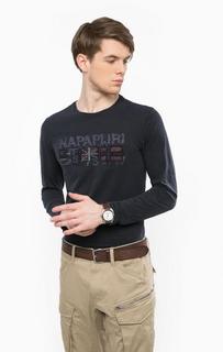 Синяя футболка с нашивками Napapijri