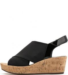 Текстильные босоножки с лаковыми вставками Högl